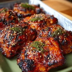 Juicy Japanese BBQ Chicken Thighs Juicy Japanese BBQ chicken thighs on a grill