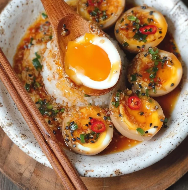 Mayak Eggs - Delicious Korean marinated eggs in a savory marinade