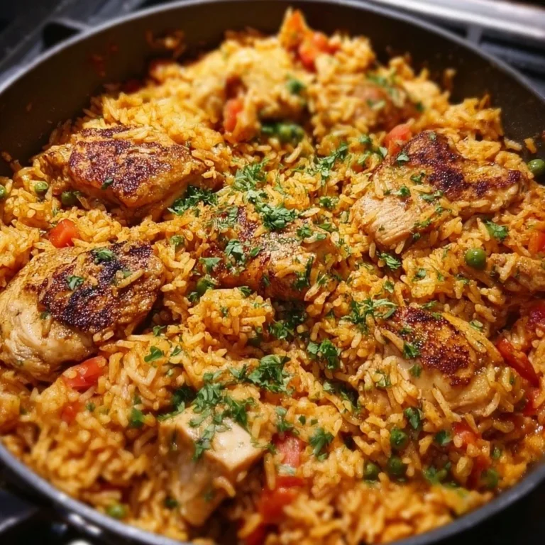 Delicious Nando's Portuguese Chicken served with rice in a vibrant one-pot meal