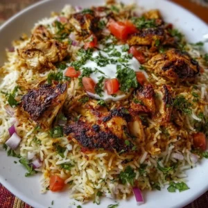 One Pot Shawarma Chicken And Rice One Pot Shawarma Chicken and Rice garnished with fresh herbs