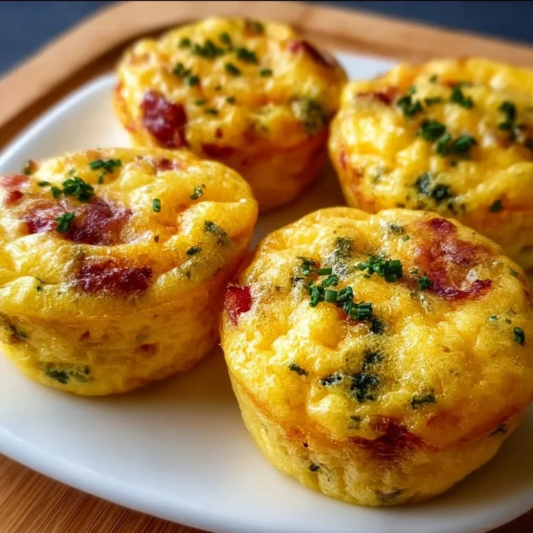 Delicious breakfast egg bites served on a plate