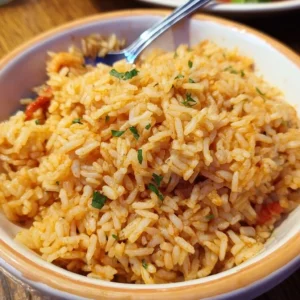 Texas Roadhouse Seasoned Rice Delicious Texas Roadhouse seasoned rice served in a bowl