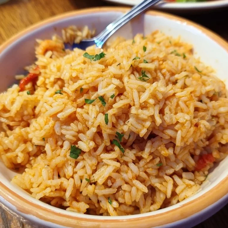 Delicious Texas Roadhouse seasoned rice served in a bowl