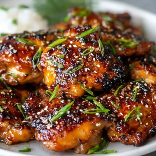 These Korean Soy Garlic Chicken Thighs Are Seriously Addictive Delicious Korean Soy Garlic Chicken thighs cooked to perfection