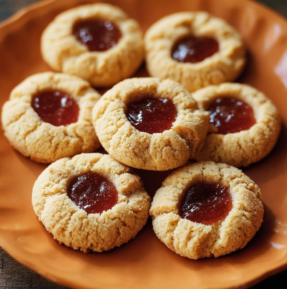 Almond Thumbprint Cookies