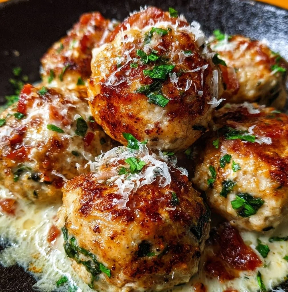 Baked Chicken Ricotta Meatballs