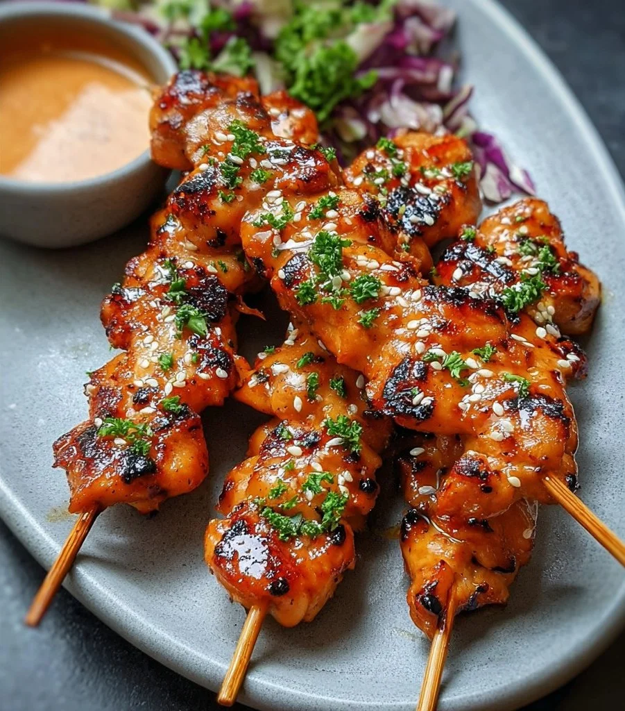 Bang Bang Chicken Skewers