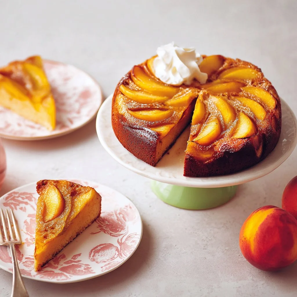 Brown Sugar Peach Cake