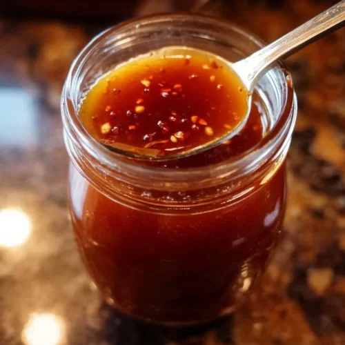 Bottle of Carolina Vinegar BBQ Sauce on a wooden table