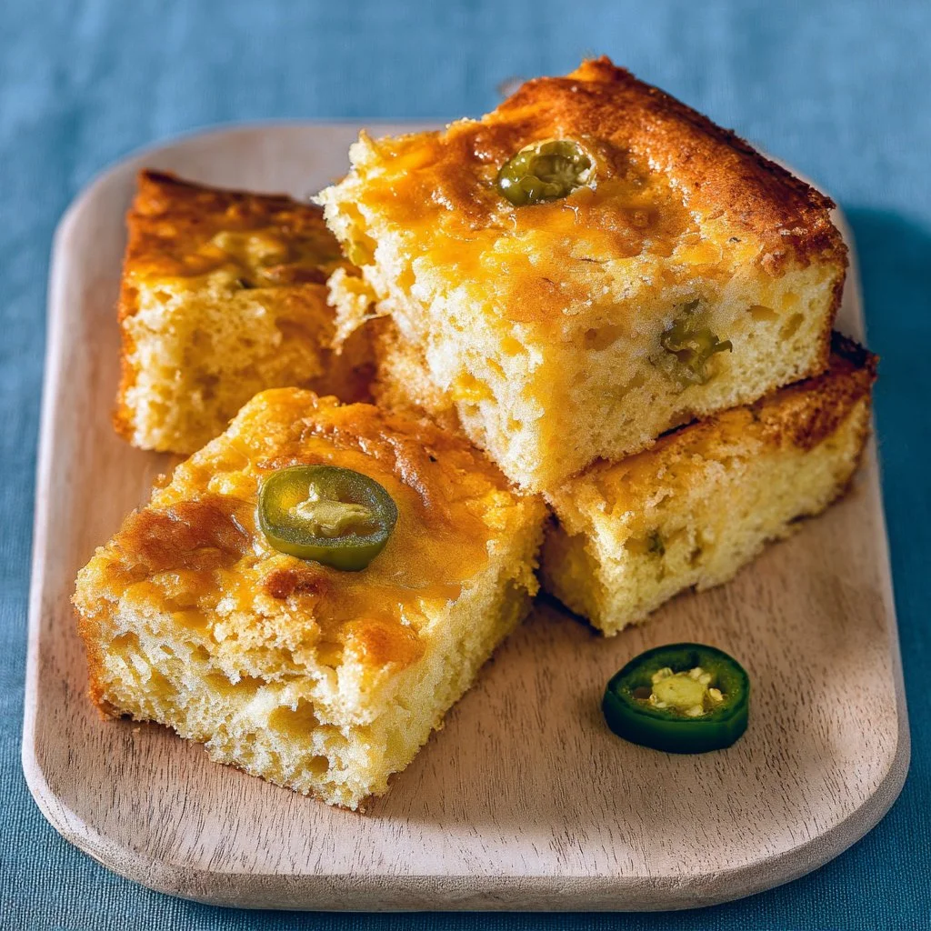 Cheesy Jalape&ntilde;o Cornbread with Cheddar and Honey