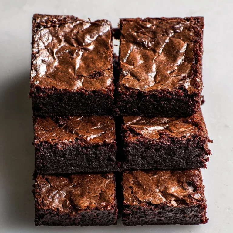 Chewy cocoa brownies topped with chocolate chips on a wooden board