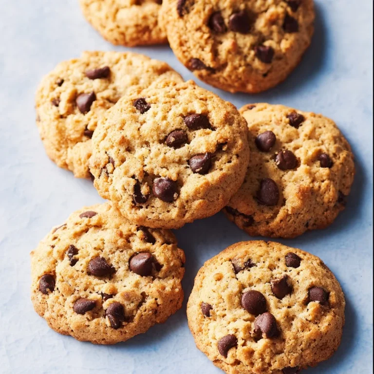 Chocolate Chip Crispy Rangers Cookies on a plate with chocolate chunks