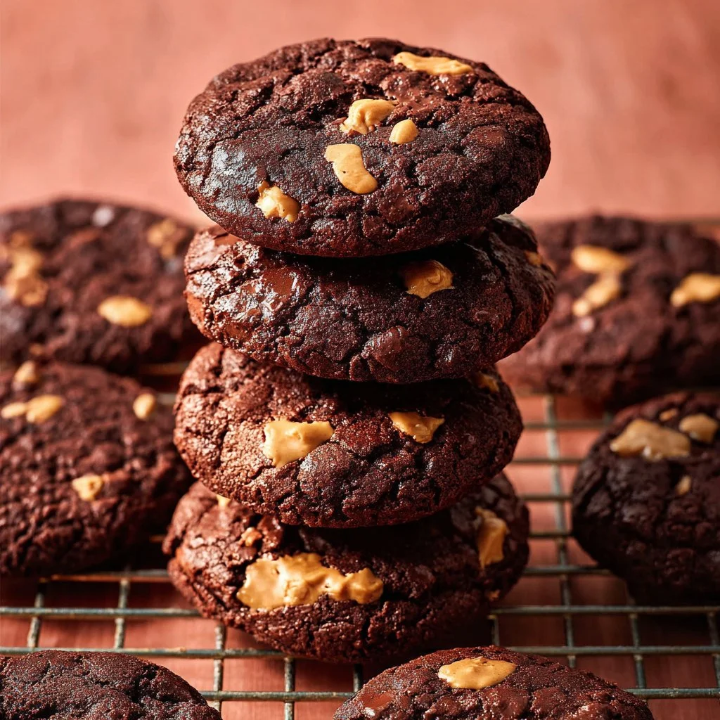 Chocolate Peanut Butter Brownie Cookies