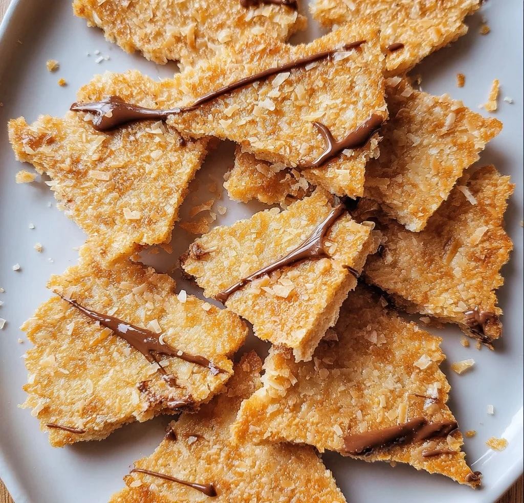 Coconut Cookie Bark (Crispy & Chewy Break-Apart Cookie) Coconut Cookie Bark (Crispy & Chewy Break-Apart Cookie)