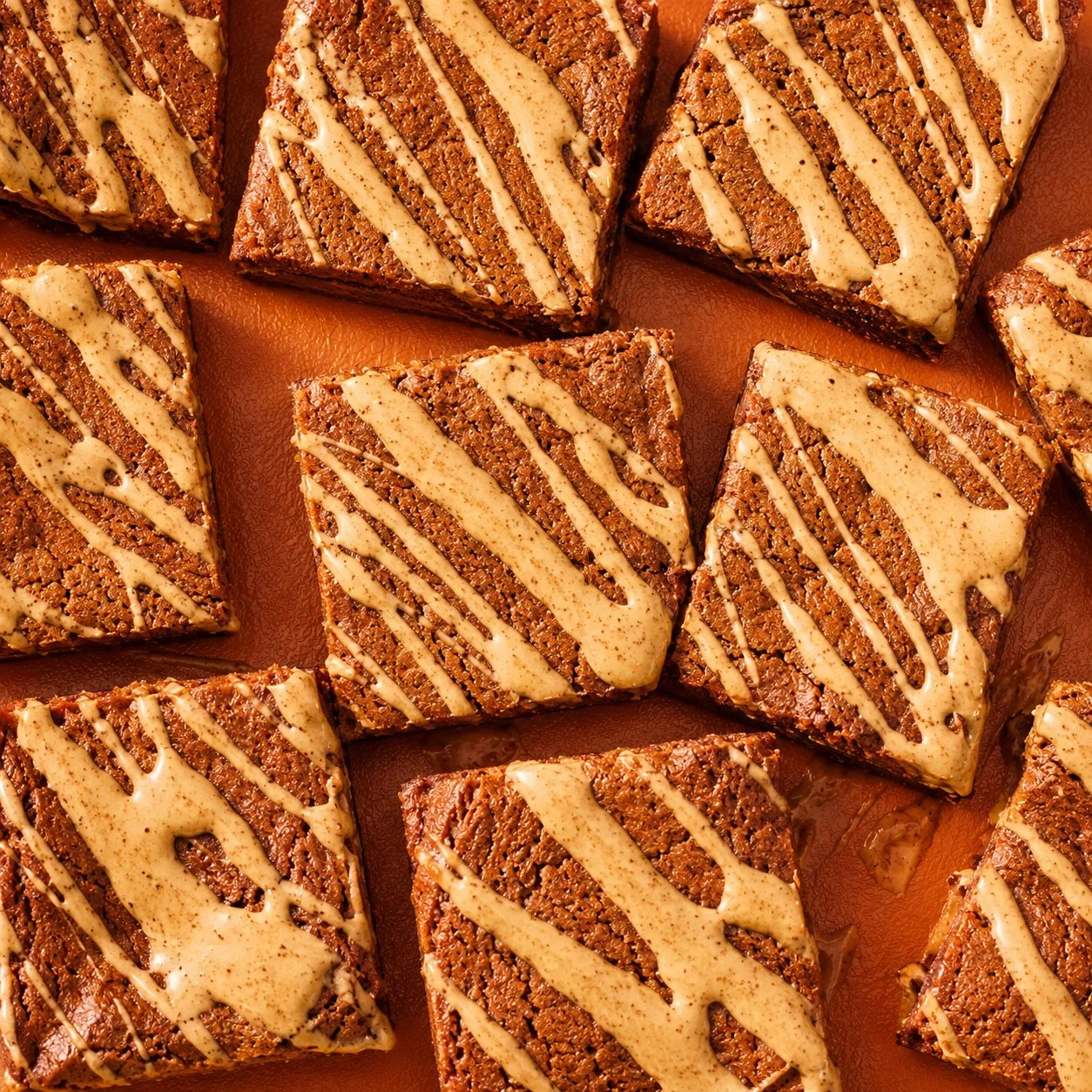 Coffee-glazed molasses bars with a rich, delectable glaze on top.