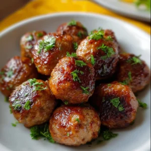Delicious homemade meatballs served with marinara sauce