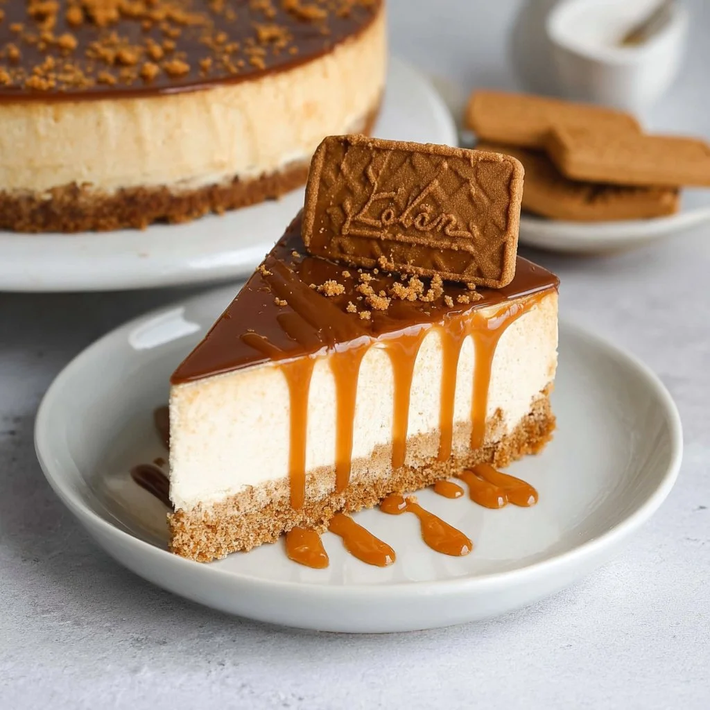 Easy No-Bake Lotus Biscoff Cheesecake Recipe