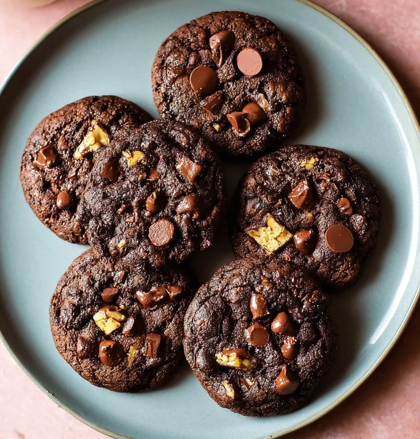 Fudgy Banana Brownie Cookies (Eggless & Butter-Free)