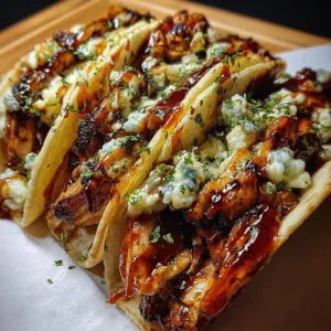 Garlic Butter Honey BBQ Chicken Tacos Delicious Garlic Butter Honey BBQ Chicken Tacos topped with fresh ingredients