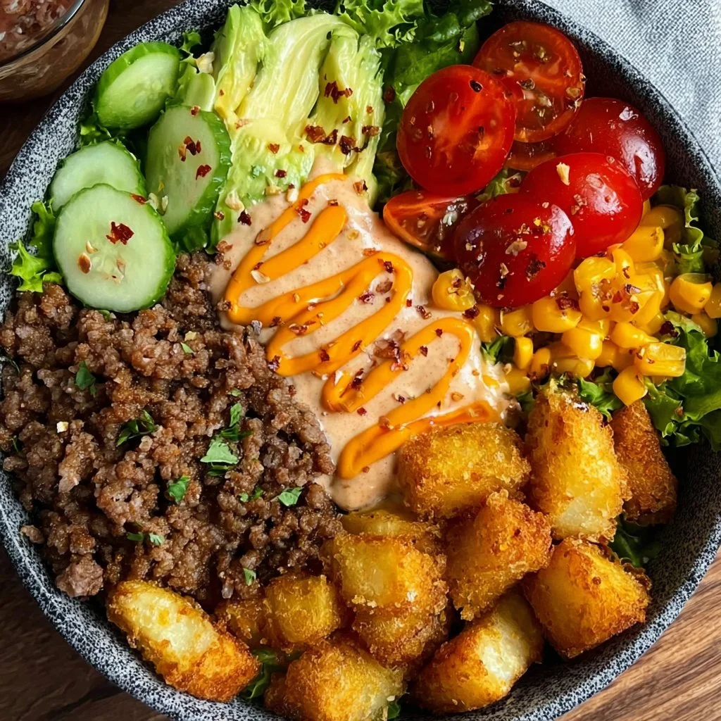 Healthy Burger Bowl Healthy Burger Bowl