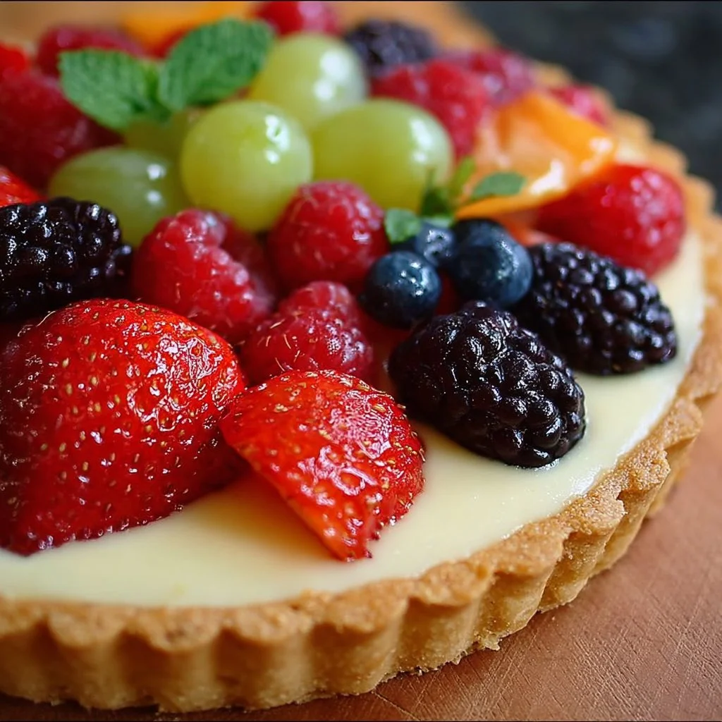 Homemade Vanilla Custard Fruit Tart Homemade Vanilla Custard Fruit Tart
