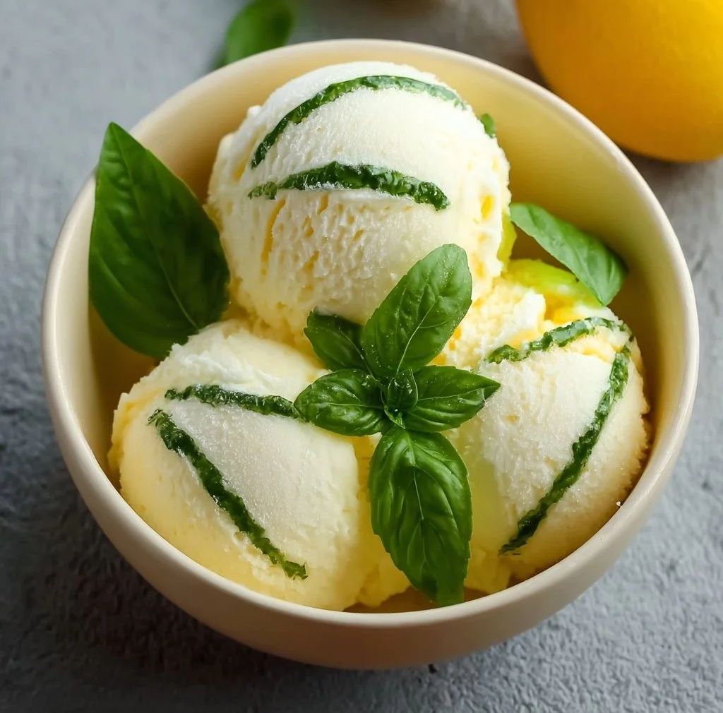 Lemon Basil Sorbet: Refreshing Summer Bliss Awaits!