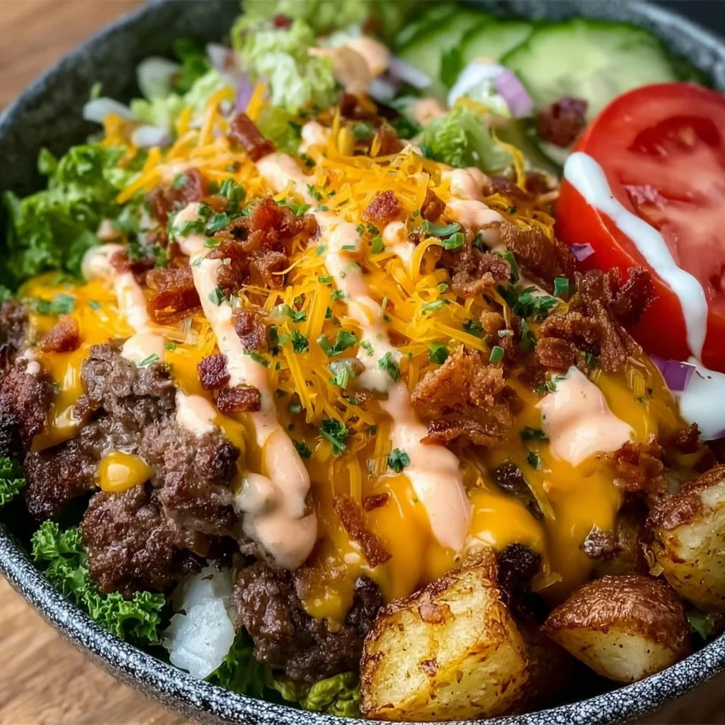 Loaded Burger Bowls