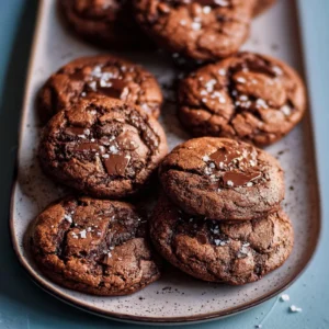 Malted Chocolate Cookies Homemade Malted Chocolate Cookies with chocolate chunks and a malty flavor.