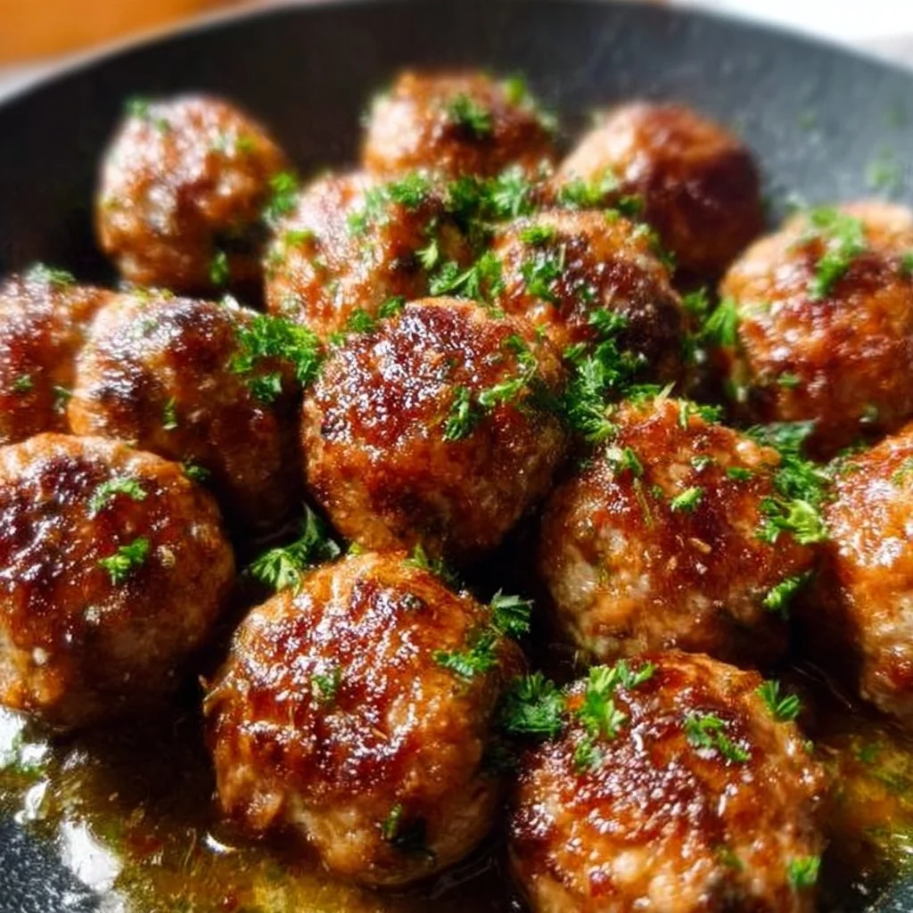 Homemade meatballs served with marinara sauce and pasta