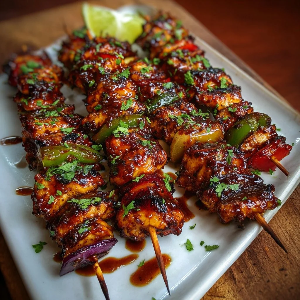 Mexican Barbecue Chicken Skewers