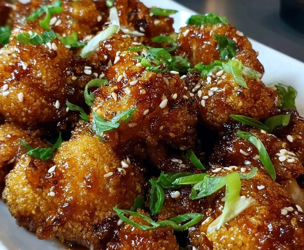 Sticky Honey Garlic Cauliflower