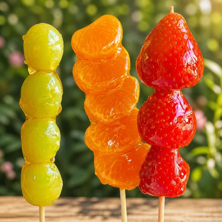 Tanghulu - Chinese candied fruit recipe with delicious glaze