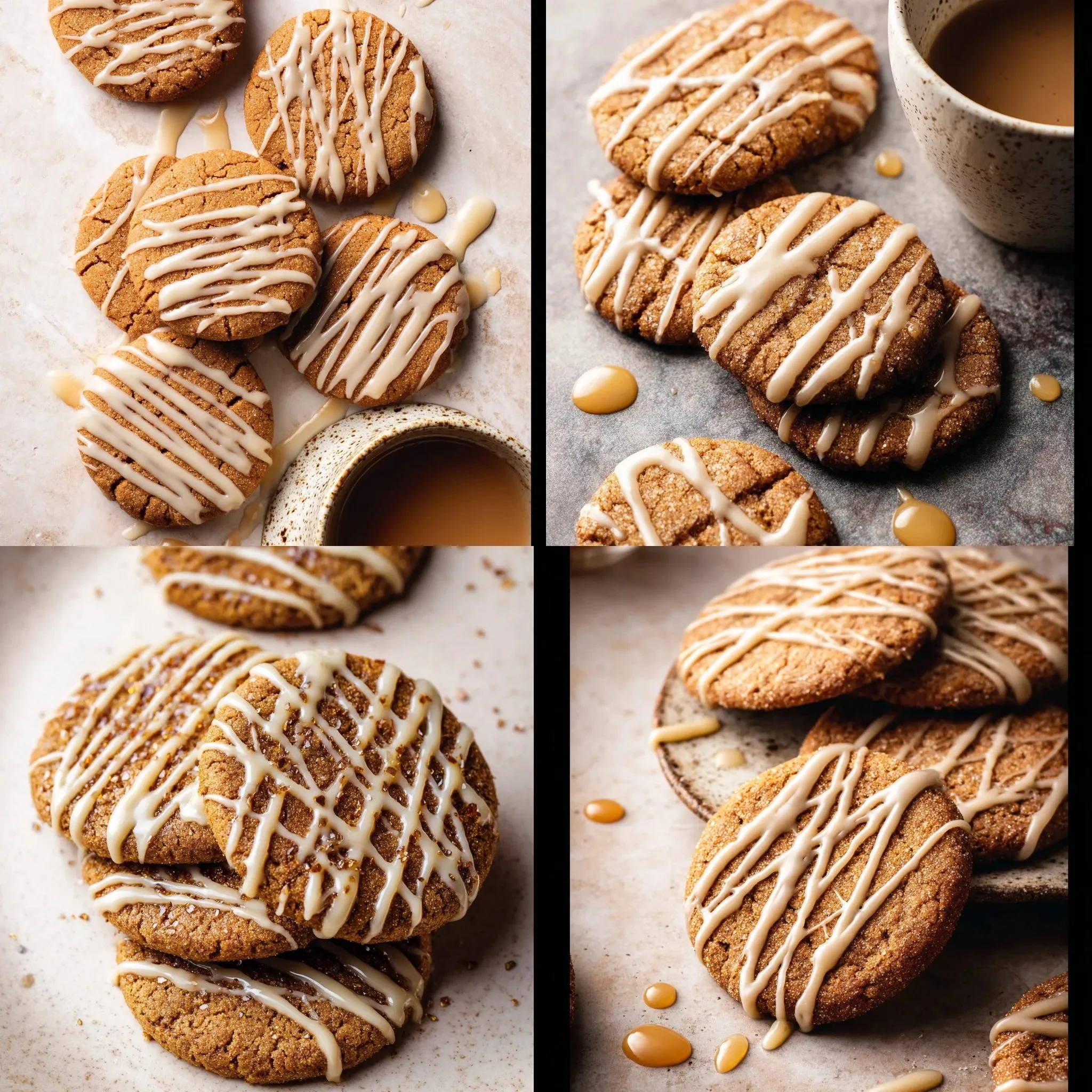 Thin & Crispy Maple Espresso Cookies with Sweet Maple Glaze Thin & Crispy Maple Espresso Cookies with Sweet Maple Glaze