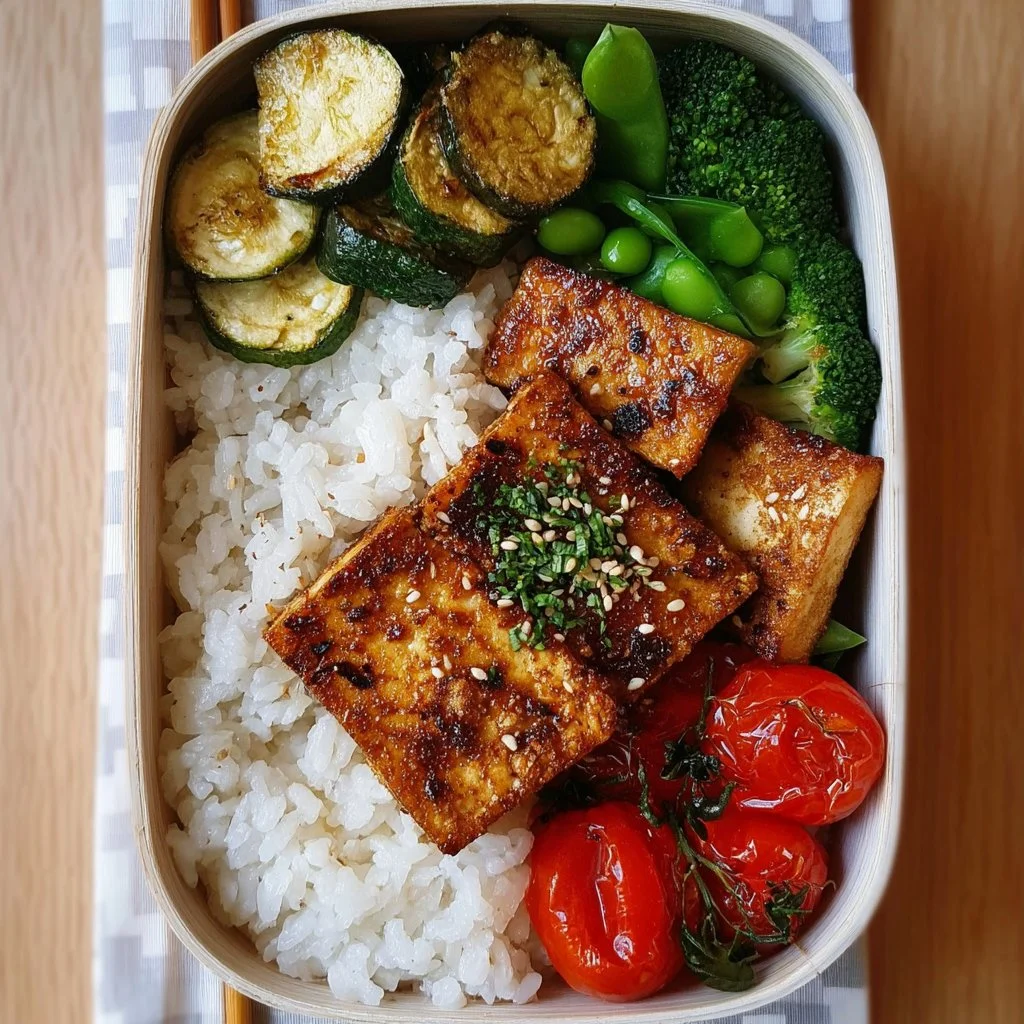 Tofu Teriyaki Bento Box (Quick Vegan Lunch Idea)