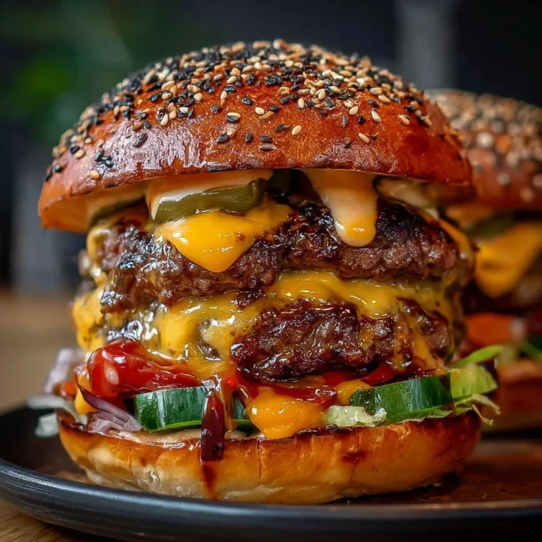 Delicious Crack Burgers with toppings and fresh ingredients